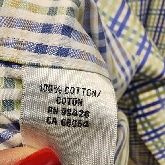 Bugatchi Uomo button Down shirt size 15 1/2 - Picture 7 of 10